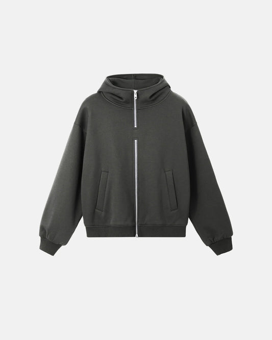 Mock Neck Double Zip Up Hoodies| LCDEGO Streetwear