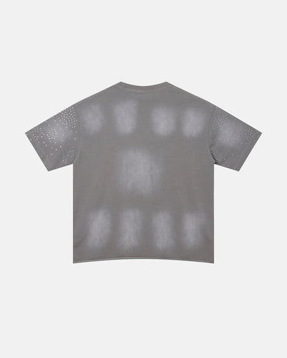 Retro Graphic Studded Washed TShirt | LCDEGO Streetwear