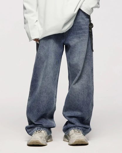 LCDEGO Blue Washed Baggy Jeans