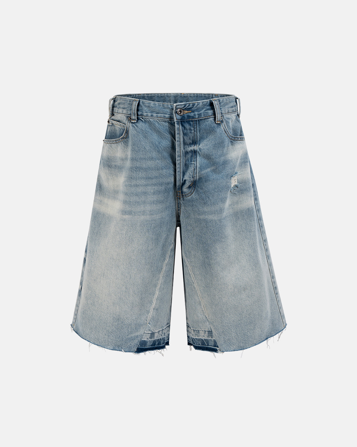 Frayed Longline Baggy Jorts | LCDEGO Streetwear