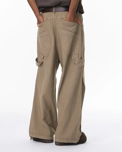 100% Cotton Khaki Casual Pants | LCDEGO Streetwear