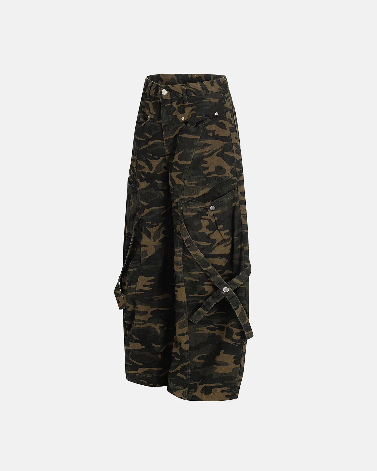 Multi-Pockets Barrel Camouflage Cargo Pants | LCDEGO Streetwear