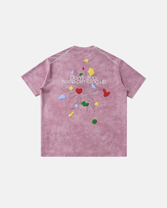 Snow Washed Puff Print T-Shirt | LCDEGO Streetwear