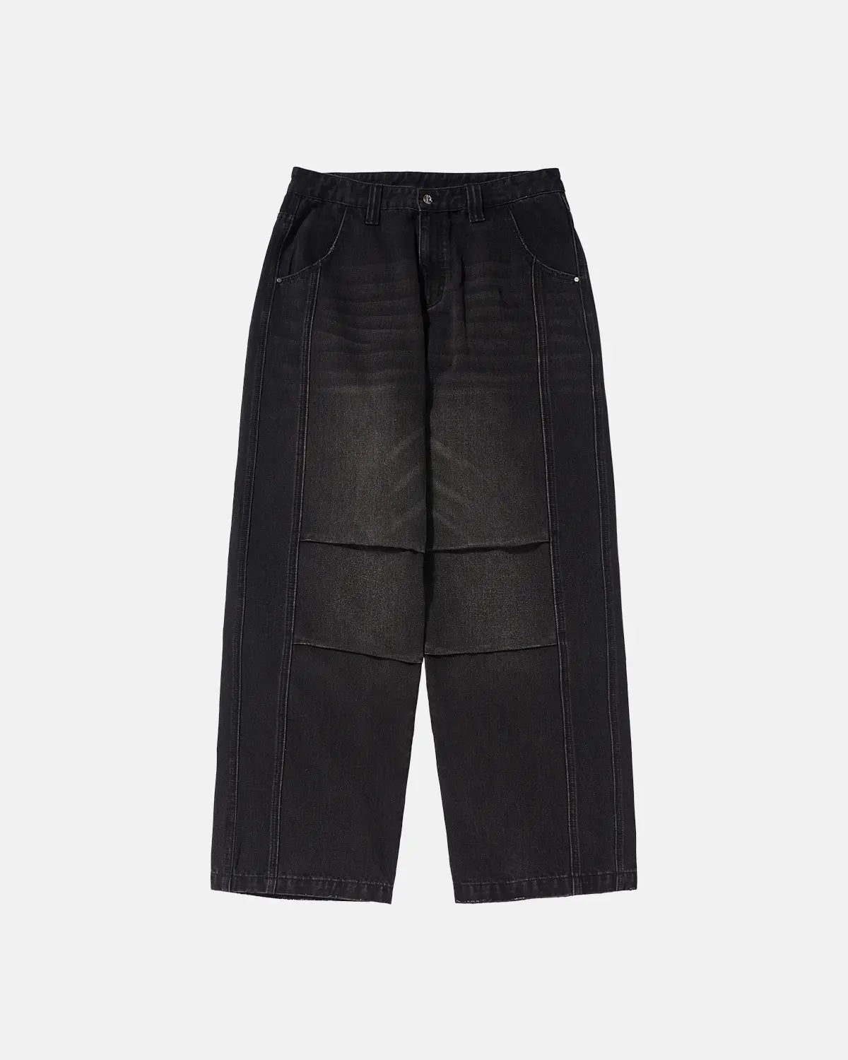 LCDEGO Faded Dirty Baggy Cargo Jeans