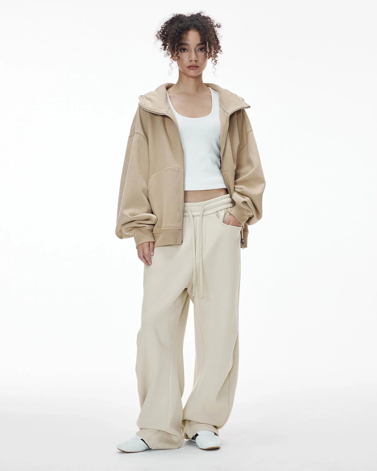 Solid Color Fleece Barrel Sweatpant | LCDEGO Streetwear