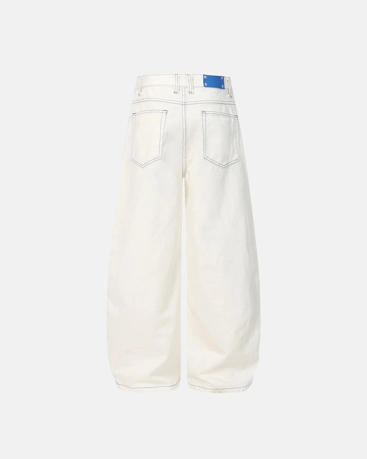 Contrast Stitch Baggy Jeans | LCDEGO Streetwear
