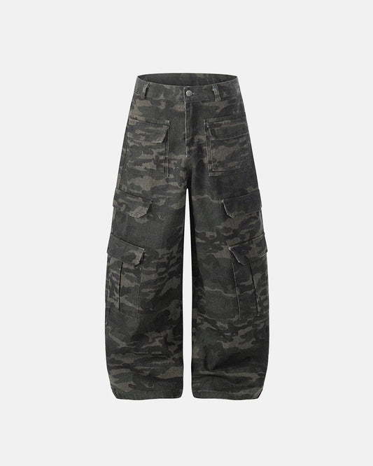 Multi Pockets Camo Cargo Pants | LCDEGO Streetwear