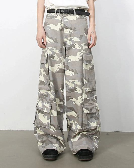 Vintage Camo Cargo Pants | LCDEGO Streetwear