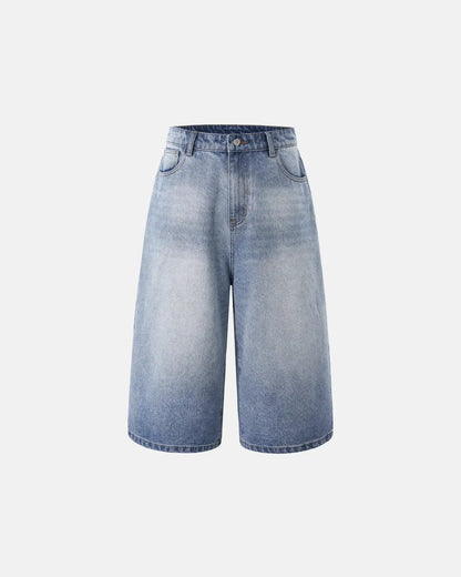 Washed Baggy Longline Jorts | LCDEGO Streetwear
