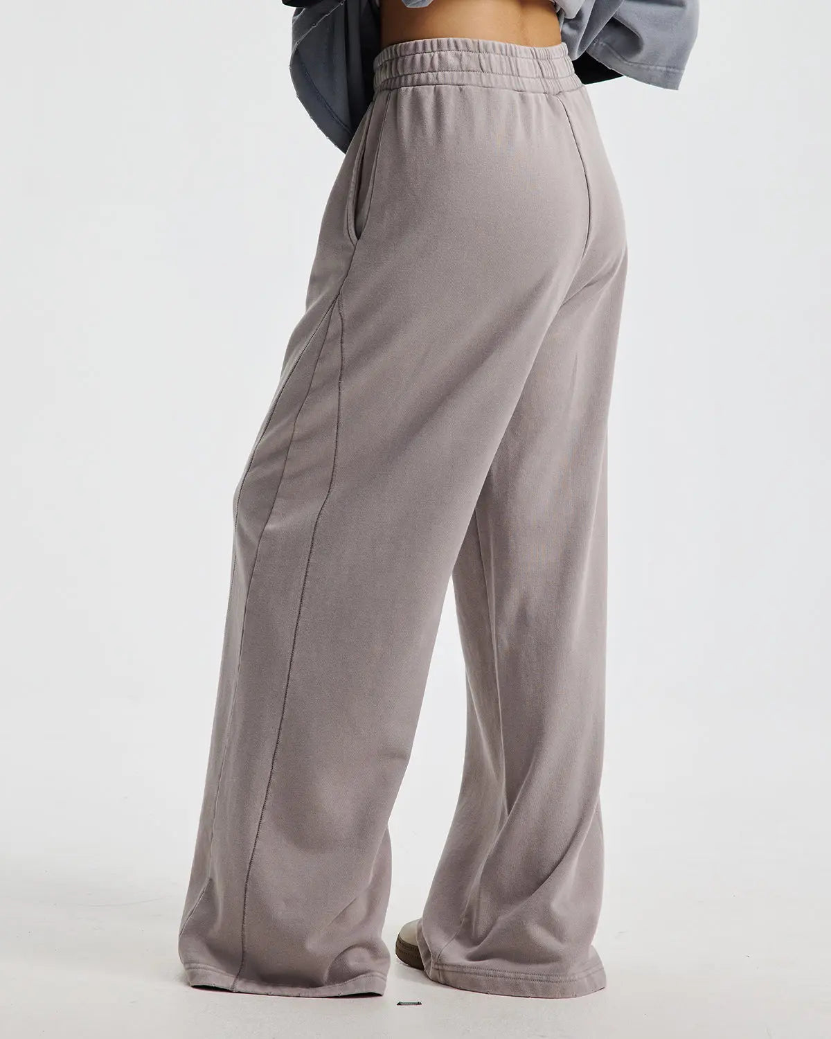 Acid Wash Stitching Straight Leg Sweatpant | LCDEGO Streetwear