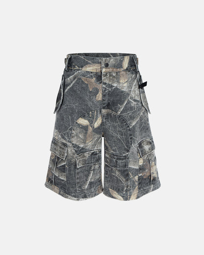 Realtree Camo Cargo Denim Shorts | LCDEGO Streetwear
