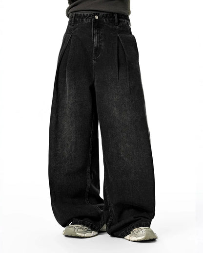 Acid Washed Super Baggy Jeans | LCDEGO Streetwear