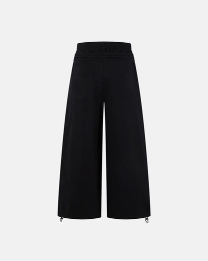 Layered Waist Baggy Wide Leg Sweatpants | LCDEGO Streetwear
