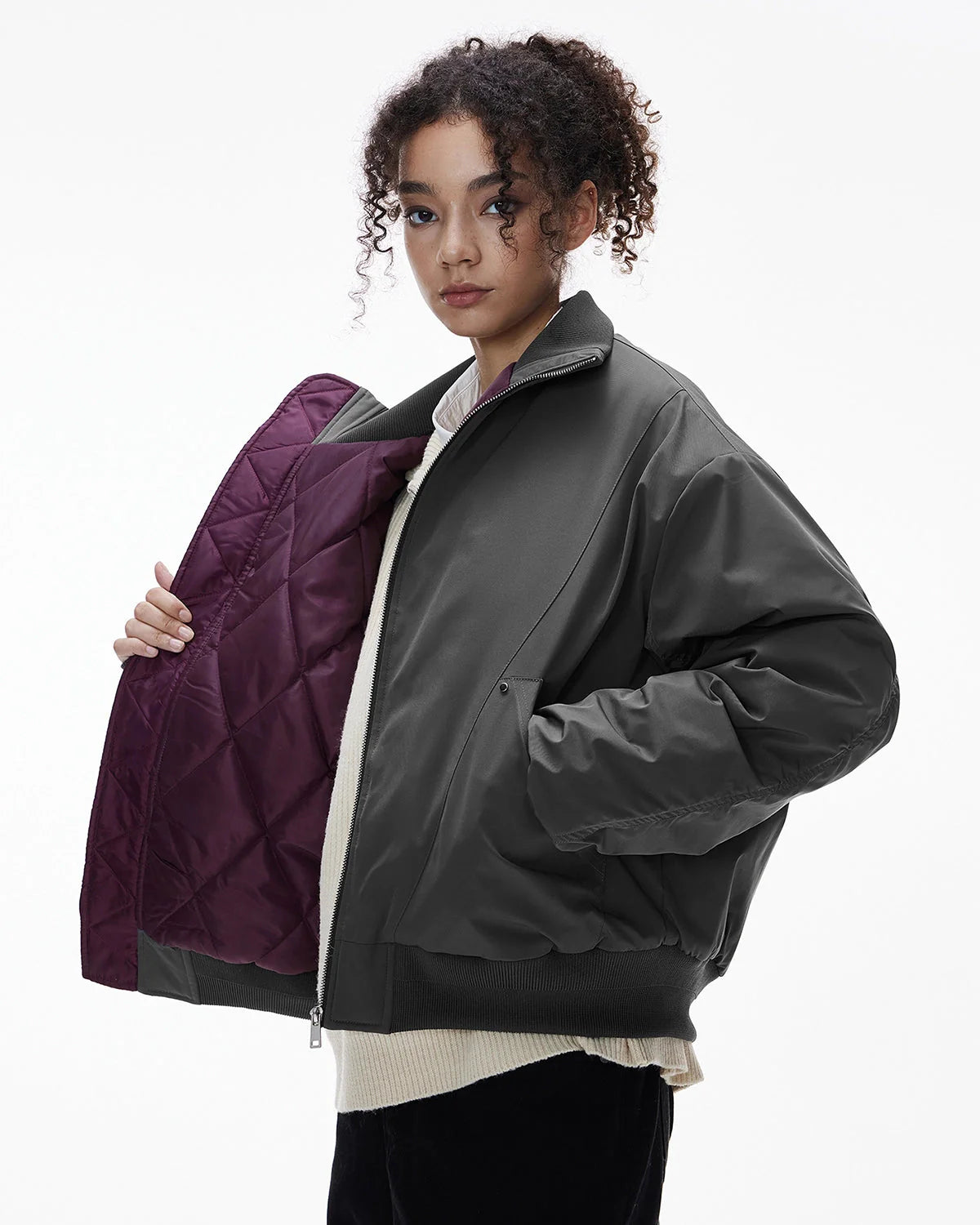 Cotton Padded Bomber Jacket | LCDEGO Streetwear