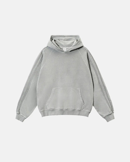 Frayed Seam Acid Wash Hoodies | LCDEGO Streetwear