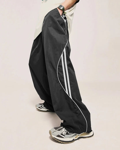 LCDEGO Striped Side Wide Leg Track Pants