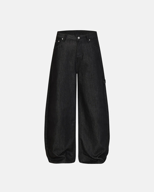 Cross Rhinestone Embroidered Baggy Jeans | LCDEGO Streetwear