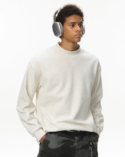 Soft Touch Mock Neck Sweatshirts | LCDEGO Streetwear