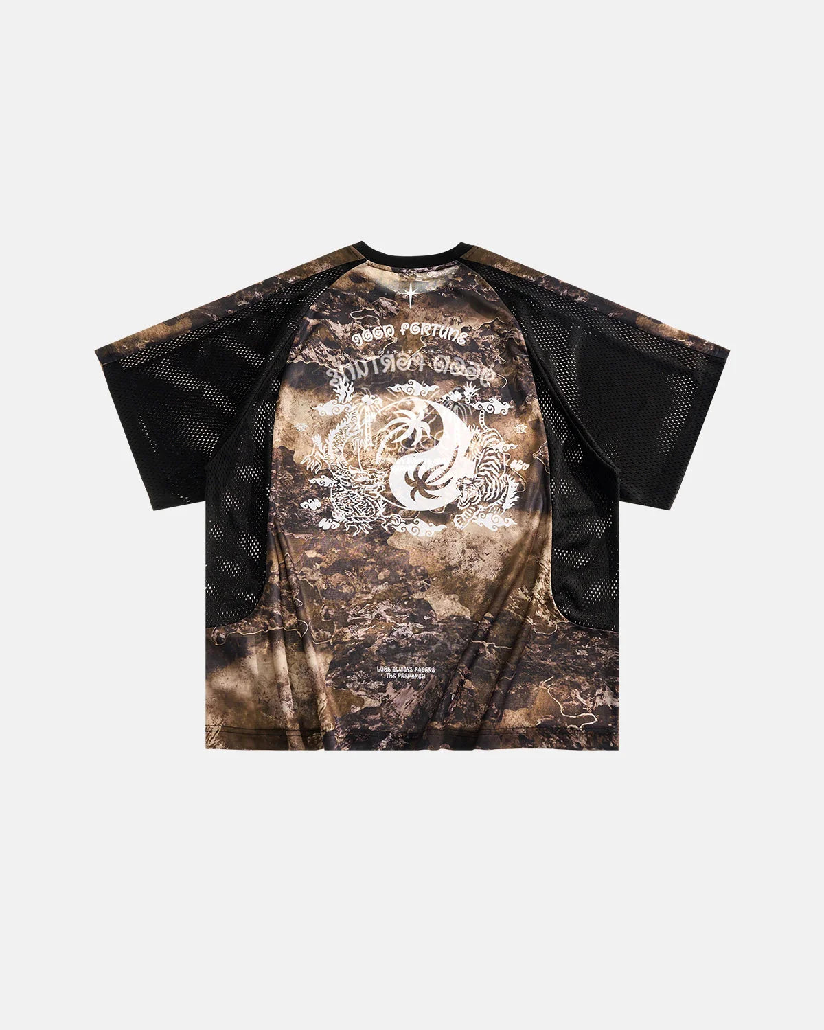 Retro Digital Printing Mesh Jersey | LCDEGO Streetwear
