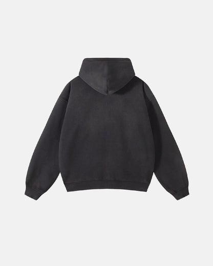 Funny Stickers Distressed Zip Up Hoodies | LCDEGO Streetwear