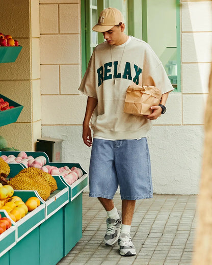 LCDEGO Vintage Straight Washed Jorts