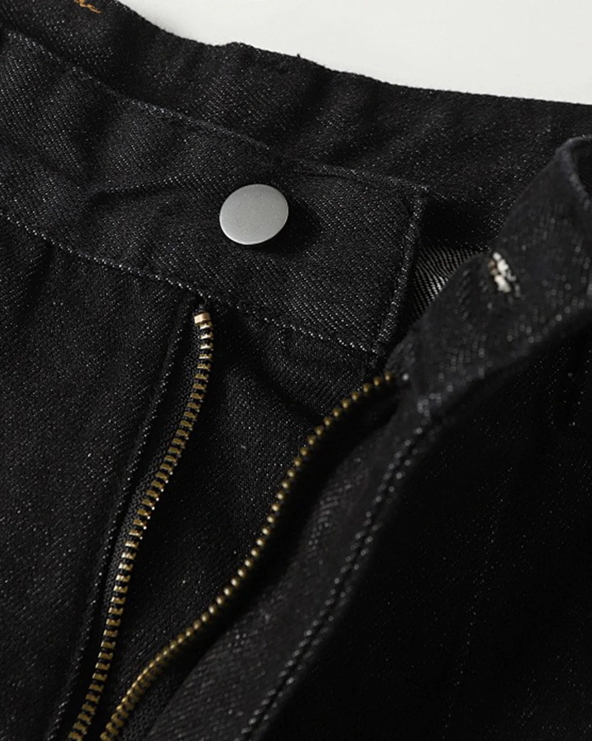 Heavyweight Baggy Raw Wide-Leg Jeans | LCDEGO Streetwear