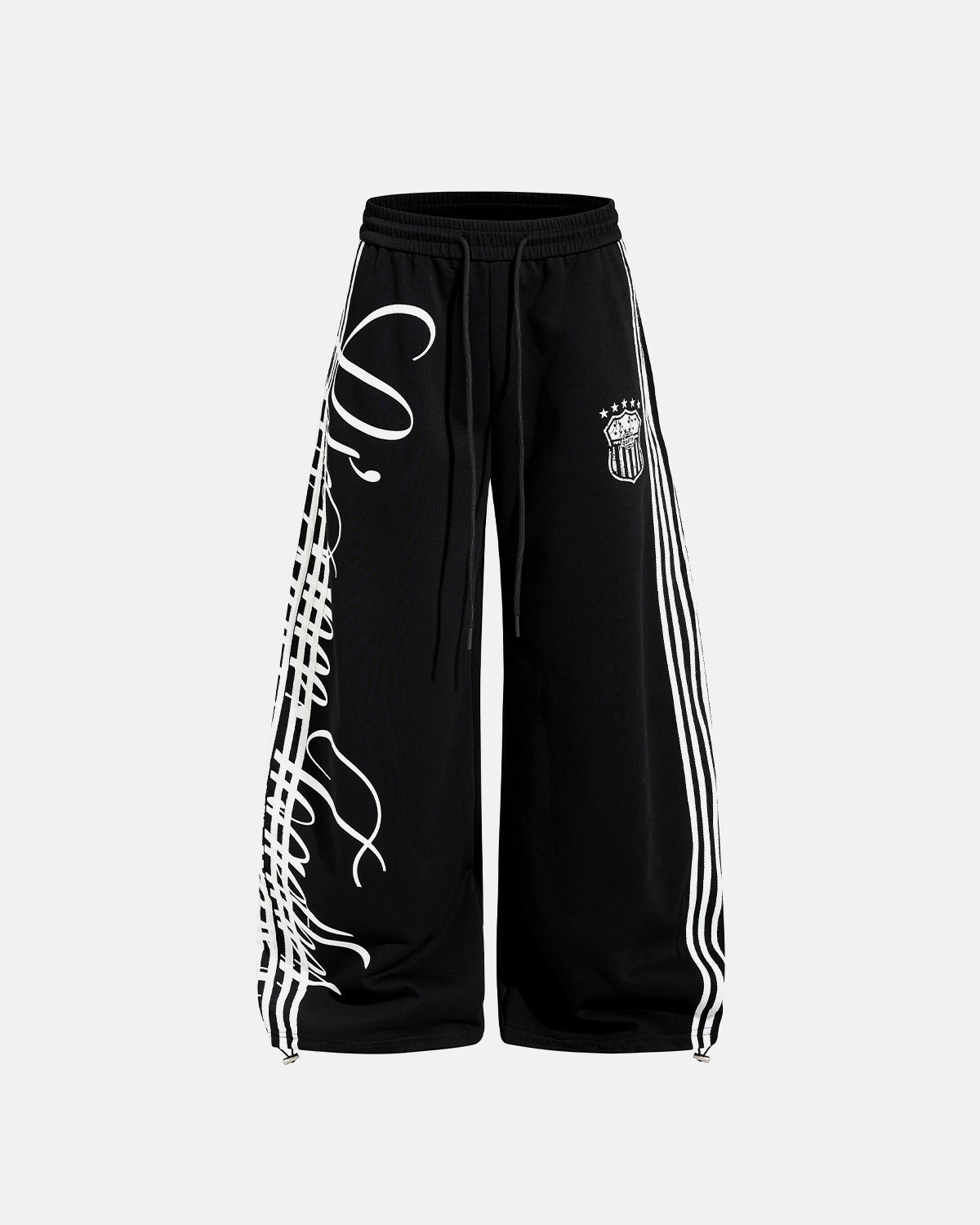 Script Stripe Baggy Sweatpants| LCDEGO Streetwear
