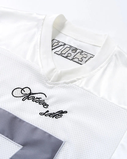 Mesh Patchwork Number Jersey | LCDEGO Streetwear