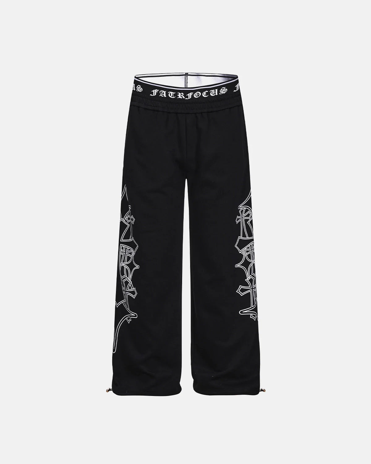 Gothic Graphic Wide Leg Sweatpants | LCDEGO Streetwear