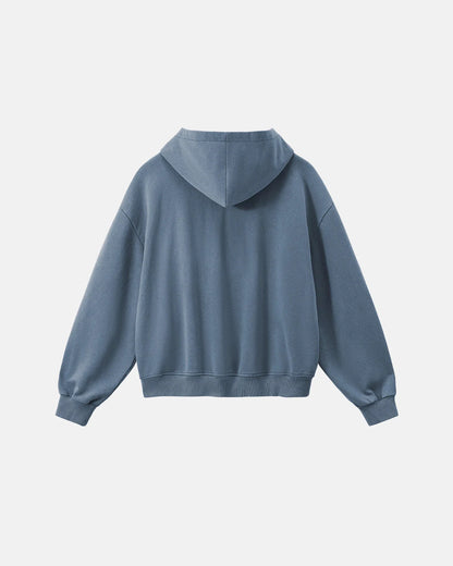 Acid Wash French Terry Zip Up Hoodies | LCDEGO Streetwear