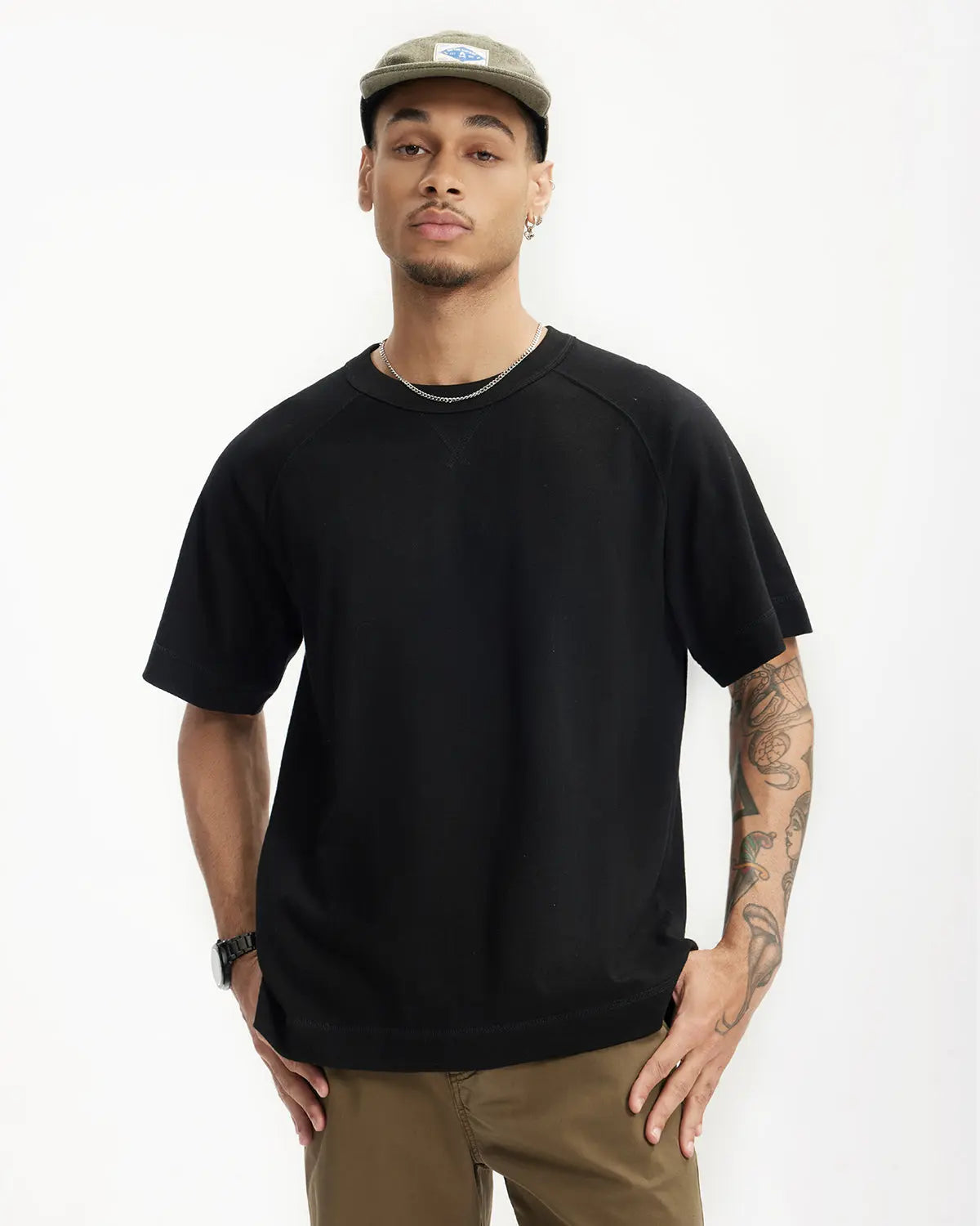 Linen Cotton Raglan Tees | LCDEGO Streetwear