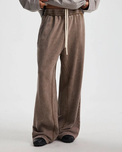 Straight Leg Acid Wash Sweatpant | LCDEGO Streetwear