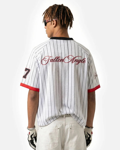 Pinstripe Number Mesh Jersey | LCDEGO Streetwear
