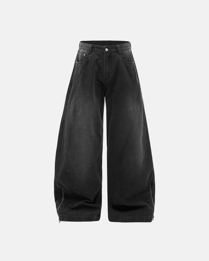 Retro Acid Wash Baggy Cargo Pants | LCDEGO Streetwear