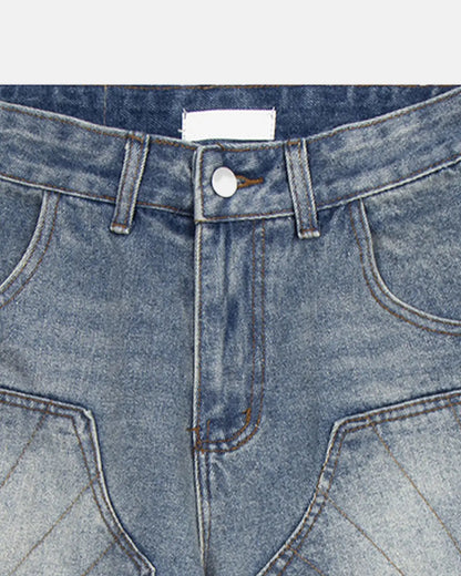 Vintage Embroidered Washed Jorts | LCDEGO Streetwear