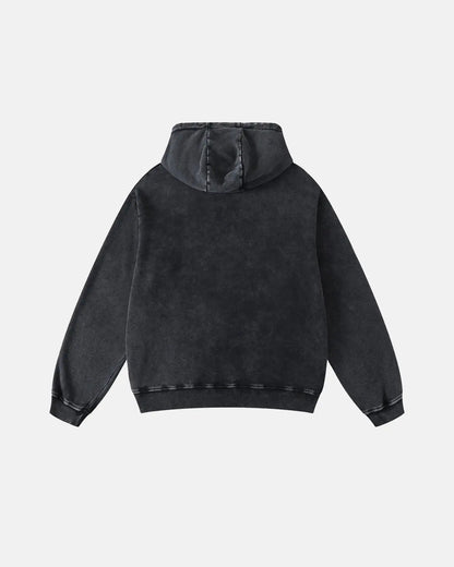 Acid Washed French Terry Hoodies | LCDEGO Streetwear