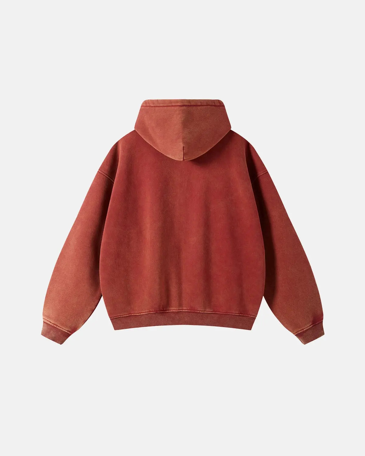 LCDEGO Washed Distressed Fleece Zip Up Hoodies
