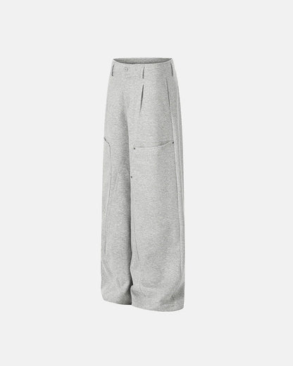 Patch Pocket Barrel Sweatpants | LCDEGO Streetwear