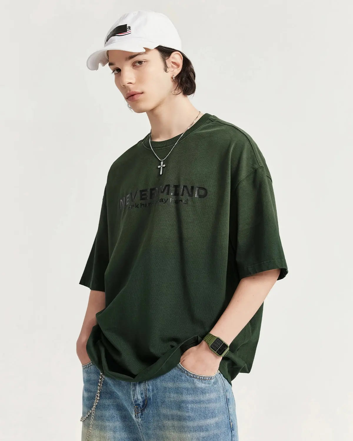 Vintage Washed Oversize T shirt | LCDEGO Streetwear