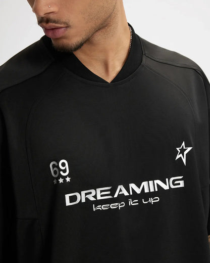 Sportswear Foil Print Jersey | LCDEGO Streetwear