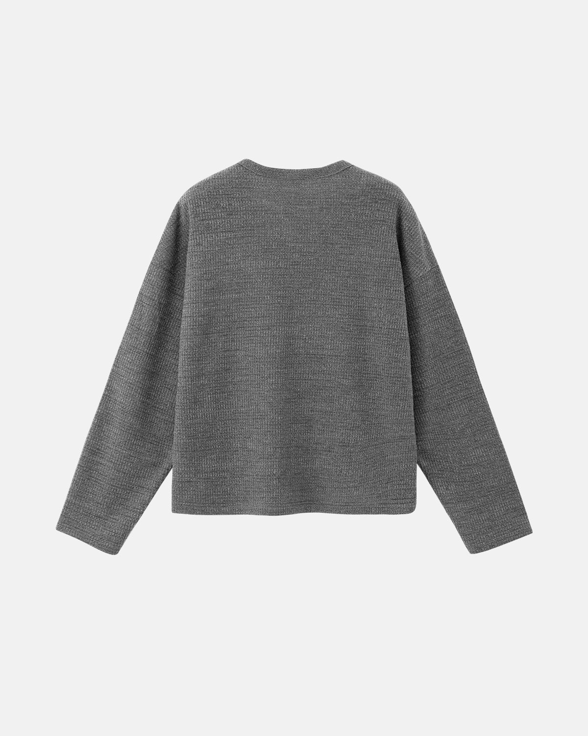 V-neck Long Sleeve Waffle Tees | LCDEGO Streetwear
