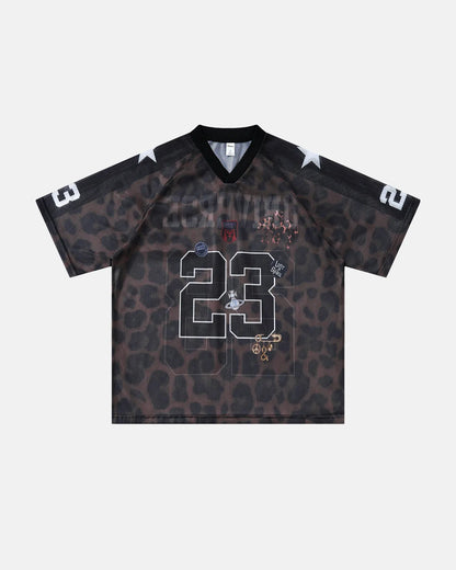 Number 23 Leopard Mesh Jersey | LCDEGO Streetwear