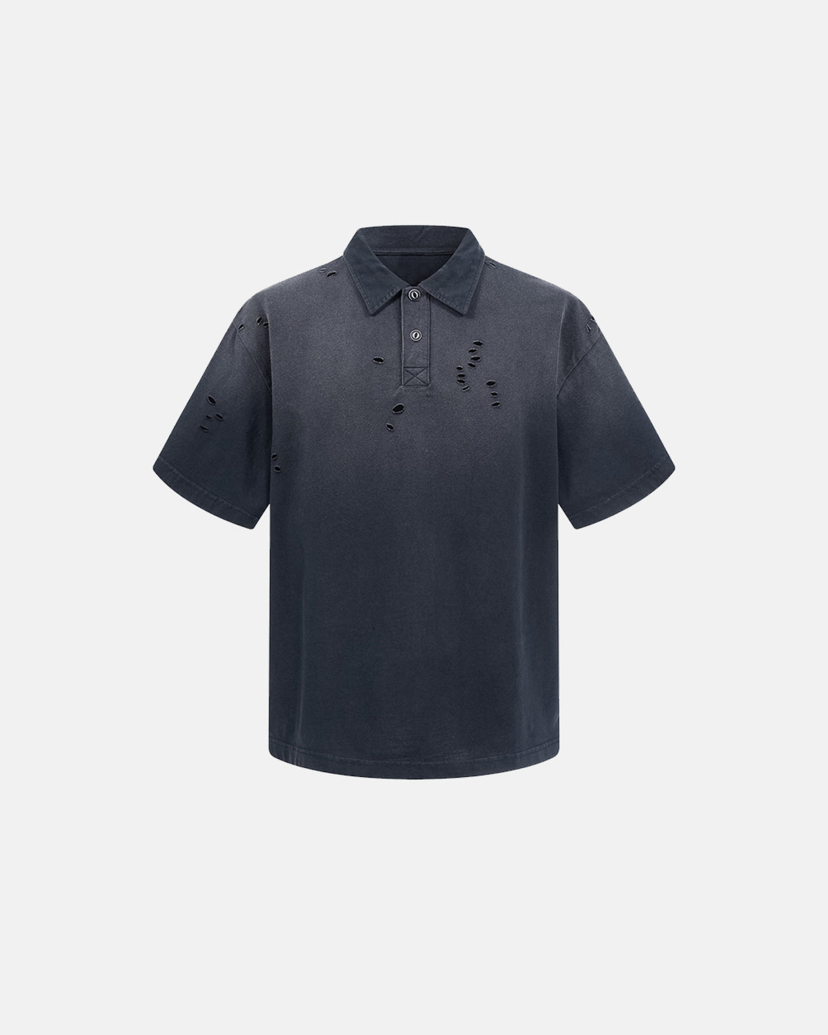 heavyweight cotton washed polo tee