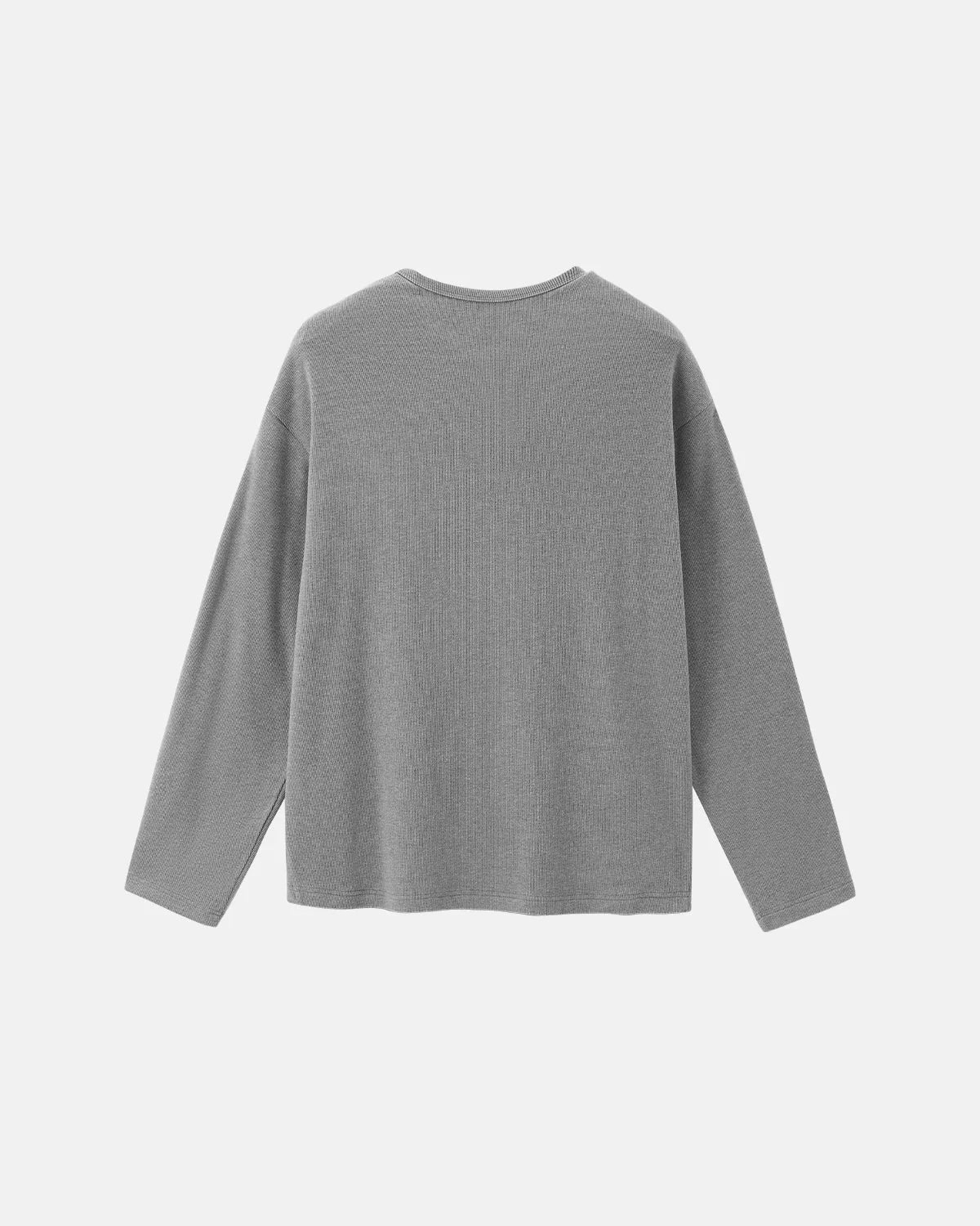 Henley Collar Long Sleeve Tees | LCDEGO Streetwear