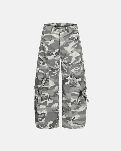 Multi-Pockets Barrel Camouflage Cargo Pants | LCDEGO Streetwear