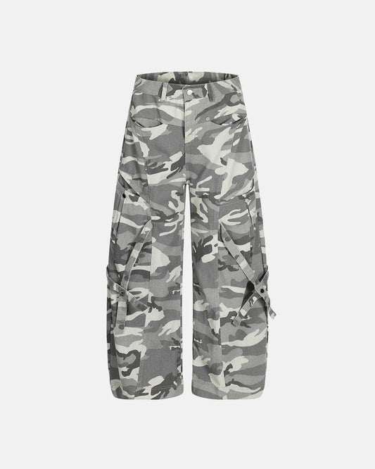 Multi-Pockets Barrel Camouflage Cargo Pants | LCDEGO Streetwear
