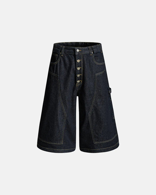 Deconstructed Wide leg Longline Jorts | LCDEGO Streetwear