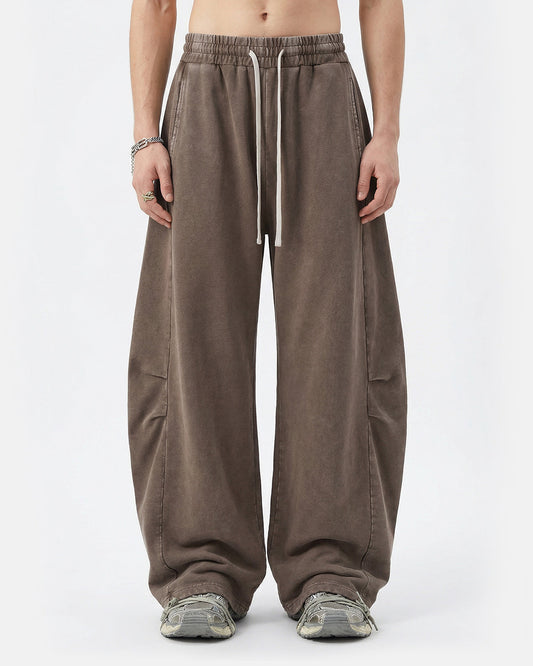 Distressed Acid Washed Barrel Sweatpant | LCDEGO Streetwear