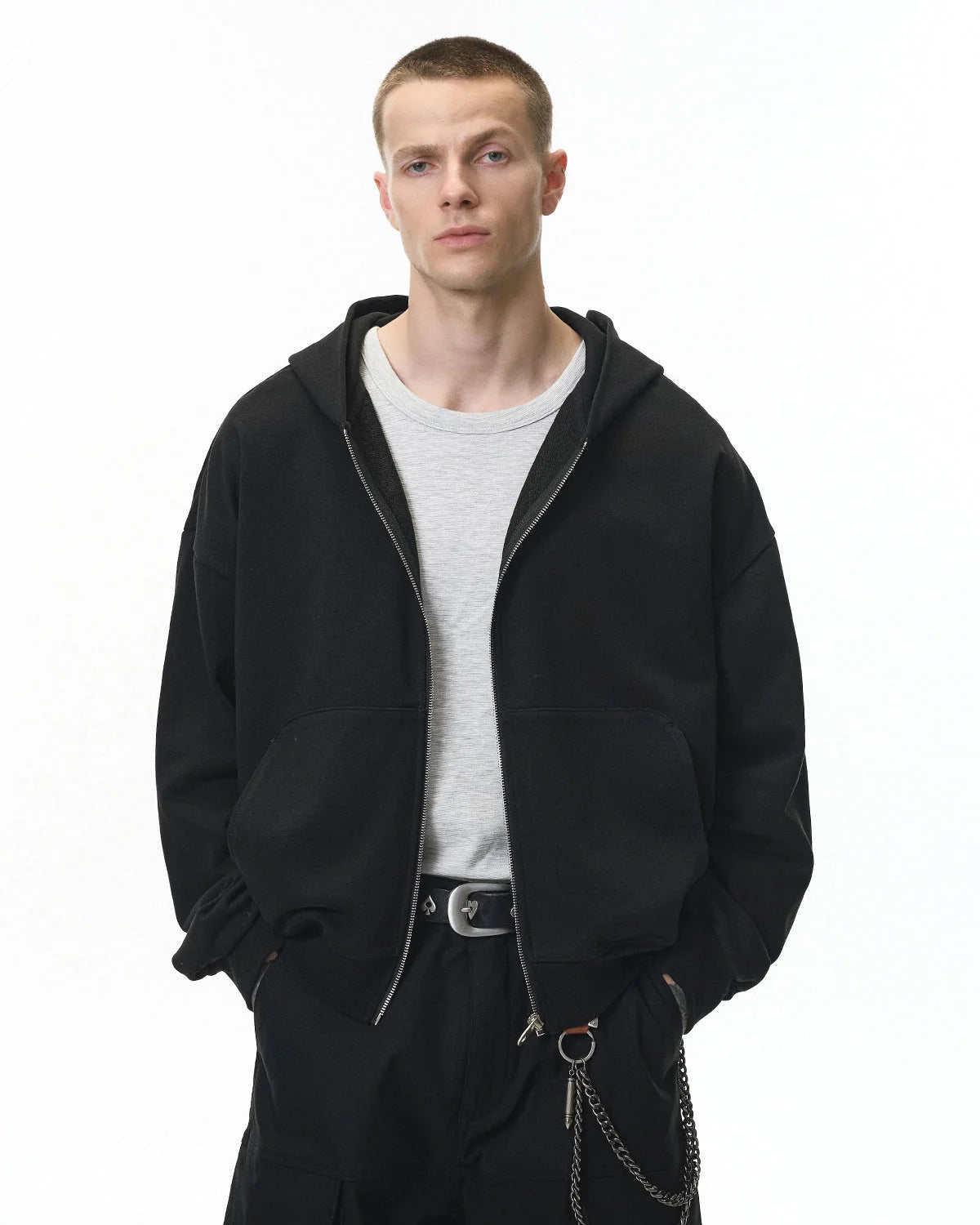 French Terry Zip Up Hoodies | LCDEGO Streetwear