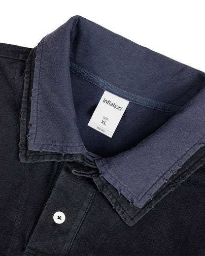 Retro Monkey Washed Layered Polo Shirt | LCDEGO Streetwear